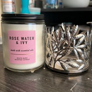 Bath & Baby Works Rose Water & Ivy Candle Made with Essential Oil 7oz